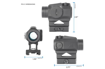 Image of Northtac Ronin P12 1x20mm Red Dot Sight, Matte, Black, P12C