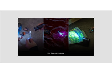 Image of Olight Arkfeld Pro LED Rechargeable Flashlight / UV Light &amp; Green Laser, 1300 Lumen, Black, FL-OL-ARKFELDPRO-CWBK
