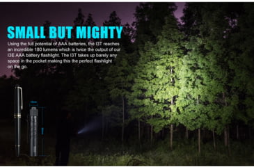 Image of Olight I3T Dual-Output Slim EDC LED Flashlight, Black, FL-OL-I3T