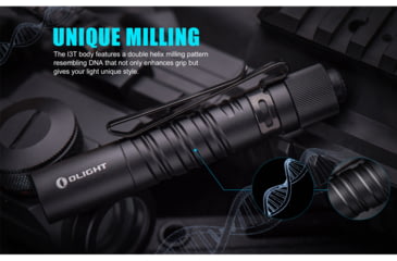 Image of Olight I3T Dual-Output Slim EDC LED Flashlight, Black, FL-OL-I3T