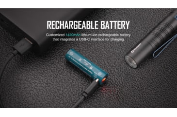 Image of Olight i5R EOS EDC LED Flashlight, Cool White, 350 Lumens, Black, FL-OL-I5R