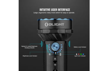 Image of Olight Marauder Mini, Rechargeable Hand, held Flashlight, RGB Light, 7,000 Lumens, Black, MARAUDERMINI