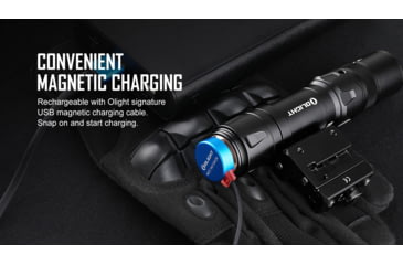 Image of Olight Odin GL Mini Rechargeable Rail Mount Green Beam Combo LED Flashlight, Natural White, 1000 Lumens, Black, FL-OL-ODINGLMINI-BK