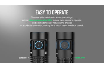 Image of Olight Olight Baton 3 Pro 1500 Lumen Cool White Rechargeable EDC Flashlight, Black, FL-OL-BATON3PRO-CWBK