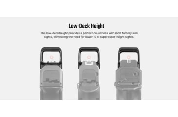 Image of Osight S 1x17-21mm Reflex Red Dot Sight, 2 MOA Dot, Black, Osight S