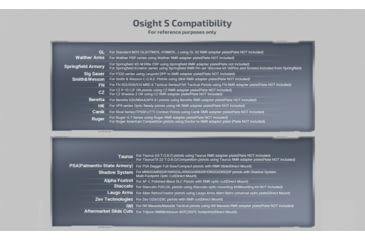 Image of Osight S 1x17-21mm Reflex Red Dot Sight, 2 MOA Dot, Black, Osight S