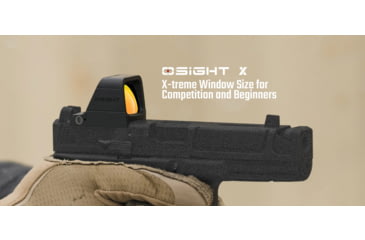 Image of Olight Osight X 1x21-24mm Reflex Red Dot Sight, 3 MOA Dot, Black, Osight X