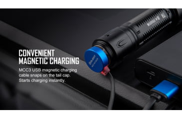 Image of Olight Warrior X 3 Rechargeable Long Throw LED Flashlight, 2500 Lumens, Black, FL-OL-WARRIORX3-BK