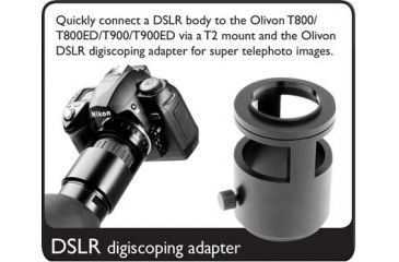 Image of Olivon T-900ED Angled Spotting Scope, Black, Medium OLT900ED-US
