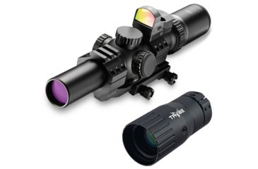 Image of OP Exclusive - Burris 1X-4X-24mm ill,FFire3, PEPR Rifle Scope, Blk Out, 200465 w/ Trybe Optics Enhancer - Magnification Doubler