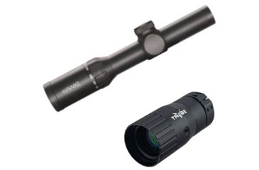 Image of Hawke Sport Optics XB30 Vari-Speed SR IR 1-5x24 Scope, Black 12230 w/ Trybe Optics Enhancer - Magnification Doubler