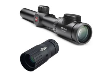 Image of OP Exclusive - Leica Magnus i 1-6.3x24 Rifle Scope, CDi Retical, Black 52140 w/ Trybe Optics Enhancer - Magnification Doubler