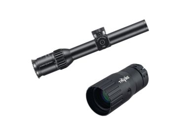 Image of OP Exclusive - Schmidt Bender PMII Short Dot, Rifle Scope, 30mm, 1-8x24, CQB cm cw PMII, CC 2nd Focal, Black 682-811-918-B6-B2 w/ Trybe Optics Enhancer - Magnification Doubler
