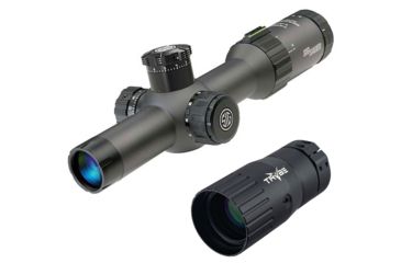 Image of OP Exclusive - SIG SAUER Tango4 1-4x24 30mm Rifle Scope, FFP, MOA Illuminated Reticle, 0.5 MOA ADJ, Black, SOT41113 w/ Trybe Optics Enhancer - Magnification Doubler
