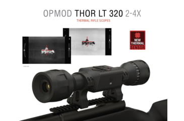 Image of EDEMO ATN OPMOD Thor LT 320 2-4x19mm Thermal Imaging Rifle Scope, 60 Hz, 320x240, Black, TIWSTLT319O, EDEMO1