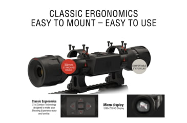 Image of EDEMO ATN OPMOD Thor LT 320 2-4x19mm Thermal Imaging Rifle Scope, 60 Hz, 320x240, Black, TIWSTLT319O, EDEMO1