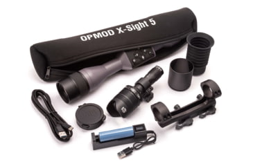 Image of ATN OPMOD X-Sight 5 3-15x, 4K+ UHD Smart Day/Night Hunting Riflescope in Wolf Grey w/ Quick Detach Mount, Wolf Grey, DGWSXS3155OPWG