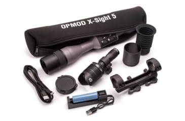 Image of ATN OPMOD X-Sight 5 5-25x, 4K+ UHD Smart Day/Night Hunting Riflescope in Wolf Grey w/ Quick Detach Mount, Wolf Grey, DGWSXS5255OPWG