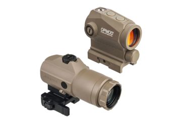 Image of SIG SAUER OPMOD Romeo5 X 1x20mm Compact Red Dot Sight, 2 MOA Dot Reticle w/Red Dot Magnifier, Flat Dark Earth