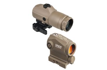 Image of SIG SAUER OPMOD Romeo5 XDR 1x20mm Compact Red Dot Sight, 2 MOA Dot/65 MOA Circle Dot Reticle w/Red Dot Magnifier, Flat Dark Eath
