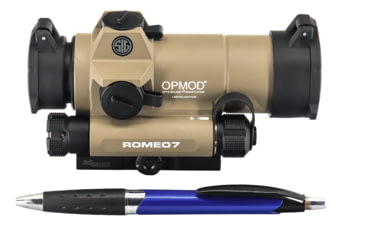 Image of EDEMO SIG SAUER OPMOD ROMEO7 Reflex Red Dot Sight, 1x30mm, 2 MOA Red Dot Reticle, FDE, SOR71021, EDEMO4