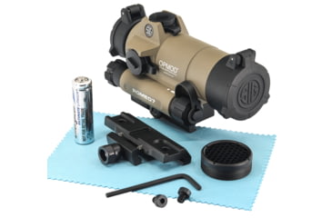 Image of EDEMO SIG SAUER OPMOD ROMEO7 Reflex Red Dot Sight, 1x30mm, 2 MOA Red Dot Reticle, FDE, SOR71021, EDEMO4