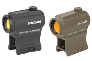 Image of OpticsPlanet Exclusive Holosun Paralow Red Dot Sight, 2 MOA Dot, Parallax-Free, Black, Flat Dark Earth, Orange, Yellow