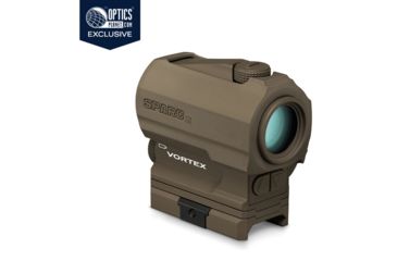 Image of OpticsPlanet Exclusive Vortex Limited Edition SPARC AR II 1x22mm 2 MOA Reflex Red Dot Sight, Anodized Matte, Tan, SPC-AR2-TAN, EDEMO1