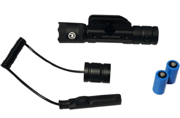 Image of Osprey Global LED Tactical Rifle Flashlight, 2x ICR 16340, 600 Lumens, Black, FL-OSP-600