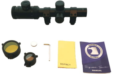 Image of Osprey Global Tactical 1-6x24 Rifle Scope, 30mm Tube, Rangefinder Reticle, Black, 1-6X24IRF