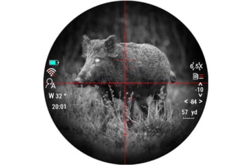 Image of PARD Optics DS35 Day and Night Vision Rifle Scope, Laser Range Finder, 5.6x70mm, 940nm IR, 2560x1440 px, Multiple Reticles, Black, DS35-70RF-940