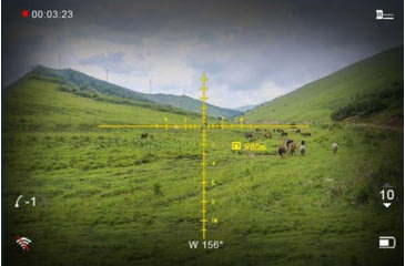 Image of PARD Optics NV008SLRF Night Vision 6.5-13x70mm Rifle Scope w/LRF, 1024x768, OLED, 940nm, Black, NV008SLRF - 940nm