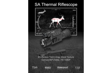 Image of Pard SA 35 Thermal Scope, 3.2-12.8x, Laser Range Finder, 1024x768, Black, SA-32-LRF