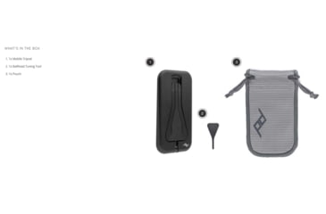 Image of Peak Design Mobile Tripod, Black, One Size, M-TR-AA-BK-1