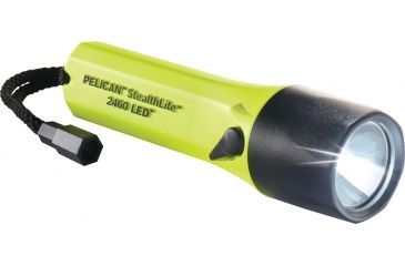 Image of Pelican 2461B StealthLite LED Flashlight, 183 Lumens, with Battery Only, Yellow 2460-040-245