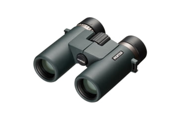 Image of Pentax AD 10x32mm ED Roof Prism Binoculars, Dark Green, Compact, 62892