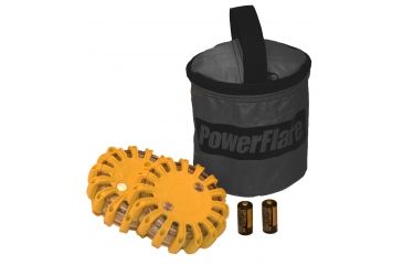 Image of Powerflare PF-200 Softpack,  2 Safety Lights,Infrared LED,Black Bag,2 Batteries, Orange Shell SP2BK-I-O