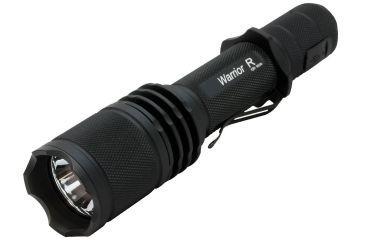Image of PowerTac Warrior G3R Rechargeable CREE XM-L2 U3 LED Flashlight, 1050 Lumens, 1 x 18650 Included, Black POWERTAC-WAR-G3R