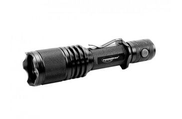 Image of Powertac Warrior Gen 3 Flashlight, 1050 Lumens, with CREE XM-L2 U2 LED, Black POWERTAC-WARRIOR-G3