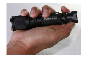 Image of PowerTac Warrior Rechargeable LED Flashlight 650 Lumens, Black