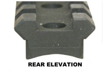 Image of Precision Reflex Savage Accu Trigger S.A. 7in, Full 1913 Railed Base and 20MOA, Black, 02-176-05B