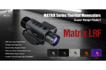 Image of Predator Thermal Optics Matrix LRF 1.5-12x15mm Thermal Monocular