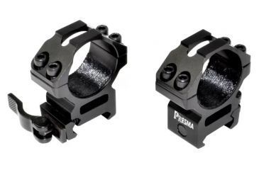 Image of Presma 30mm Quick Release Medium Profile Scope Rings for Picatinny/Weaver Rails, Black, PRWG030
