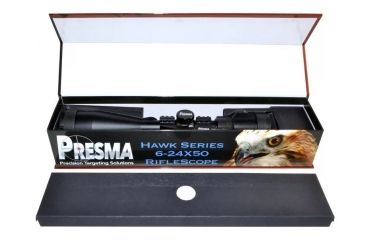 Image of Presma Hawk Series 6-24X50 Precision Scope, RGB RXR Glass Reticle, Black, PRHA021