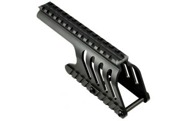 Image of Sniper Tactical Saddle Scope Sight Weaver/Picatinny Rail Mount For Remington 870 Compatible, Black, MRM87