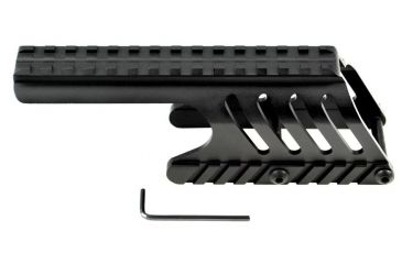 Image of Sniper Tactical Saddle Scope Sight Weaver/Picatinny Rail Mount For Remington 870 Compatible, Black, MRM87