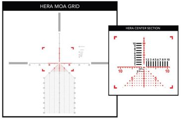 Image of Primary Arms GLx4 6-24x50 FFP Rifle Scope w/ Hera-BPR-MOA Reticle, Black, 610066