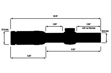 Image of Primary Arms 1-6X Scope with Patented ACSS 5.56 / 5.45 / .308 Reticle "Advanced Combined Sighting System" PAPS1-6X, Black