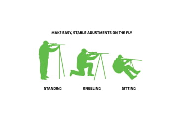 Image of Primos Hunting Pole Cat Tall Bipod Shooting Stick, Clam, 65483