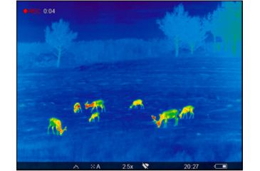 Image of OpticsPlanet Exclusive Refurbished, Pulsar 2.5-20x Helion 2 XP50 2.5-20 Thermal Monocular,17mm, 640x480px, Black, PL77402